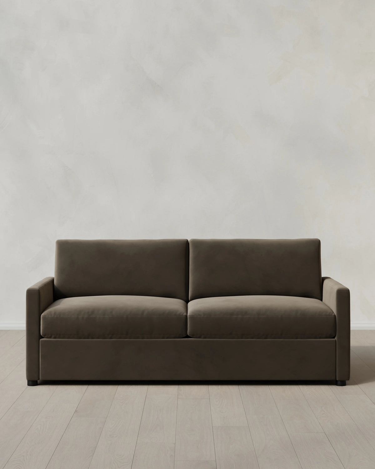 Brennan Sofa in Performance Velvet - 7ft / Taupe