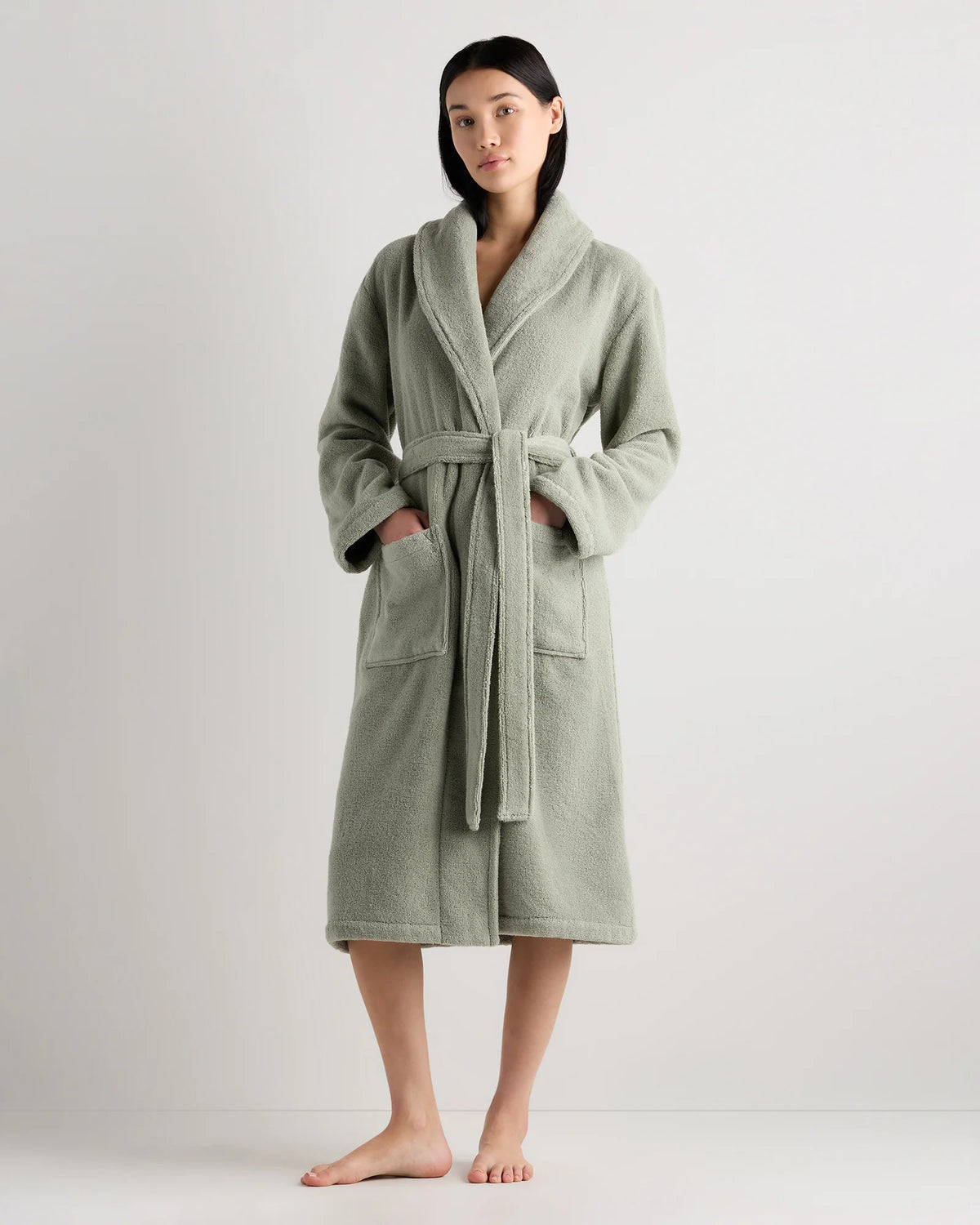 Turkish Cotton Terry Robe - XS / White