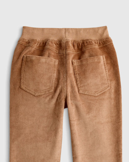 Organic Cotton Stretch Corduroy Pull-on Pant - 6 / Warm Brown