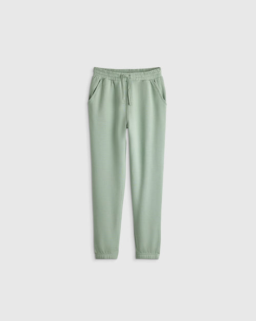 SuperSoft Fleece Joggers - 2T / Soft Sage