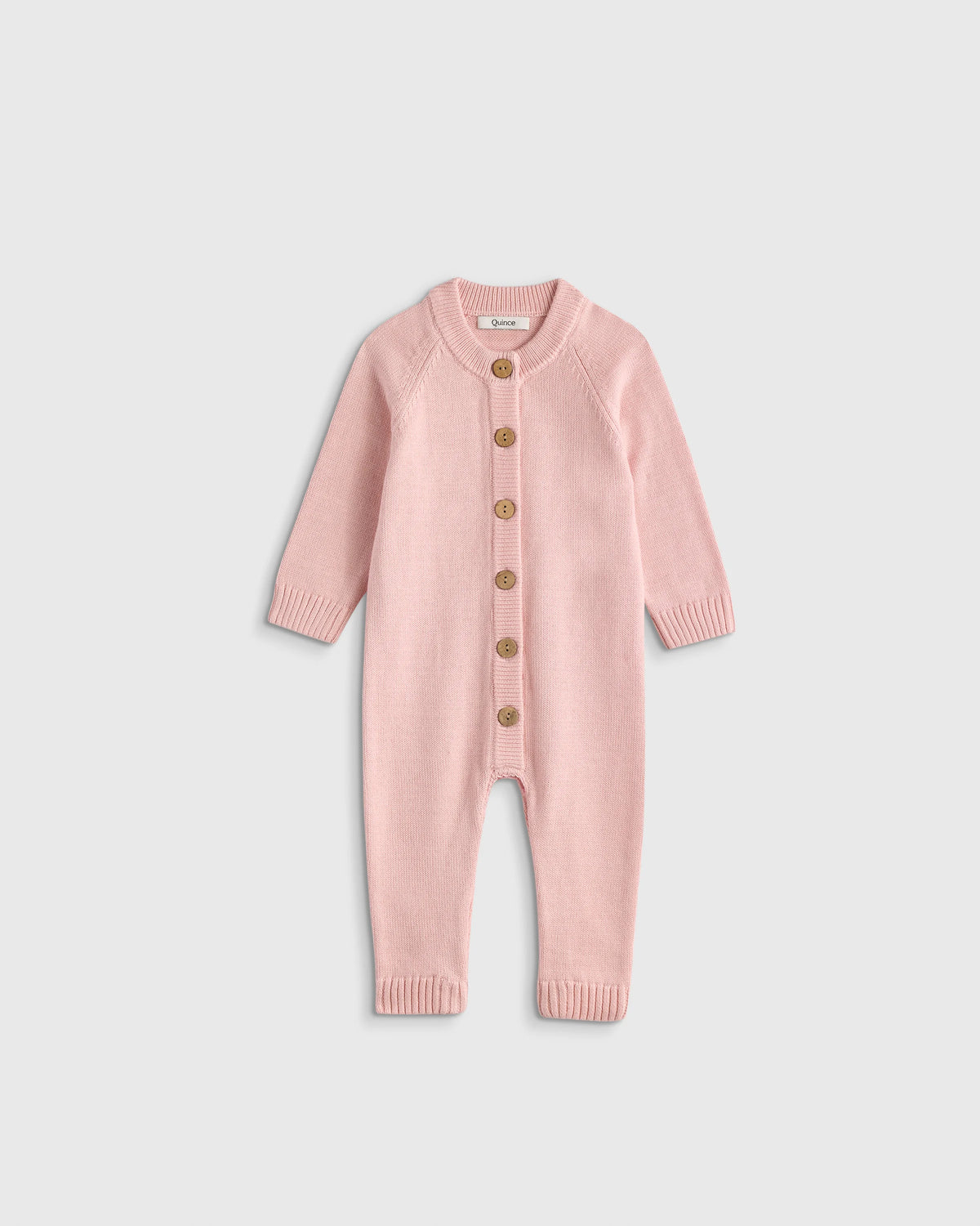 100% Organic Cotton Sweater Romper - 0-3M / Speckled Beige