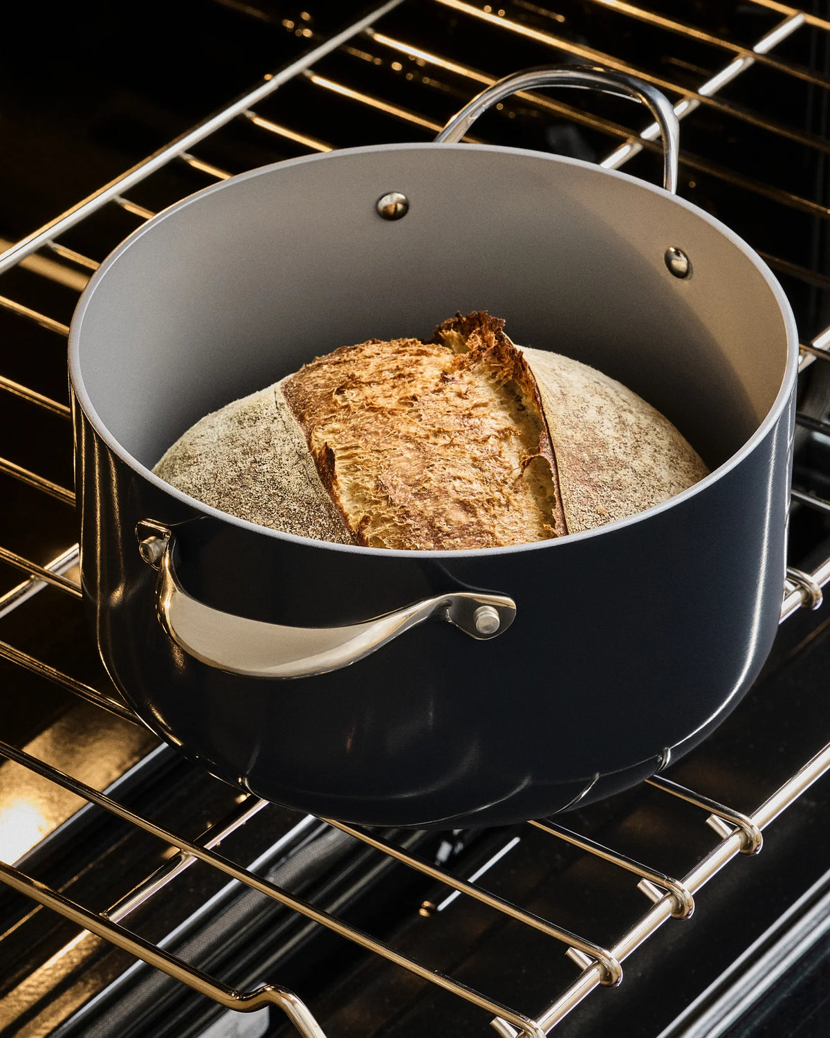 Ceramic Nonstick Soup Pot: 6QT - One Size / Navy