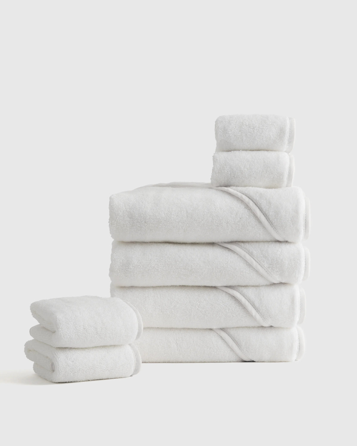 Organic Turkish Cotton Baby Bath Bundle 8-Pack - One Size / Light Blue
