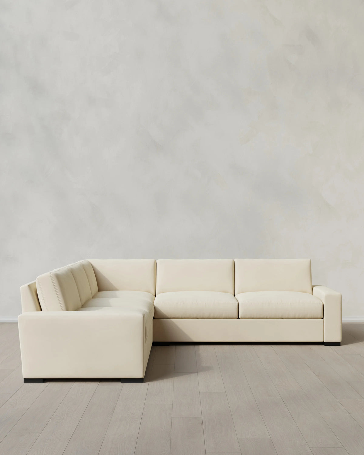 Stillman L Sectional in Performance Velvet - 116x116 / Java