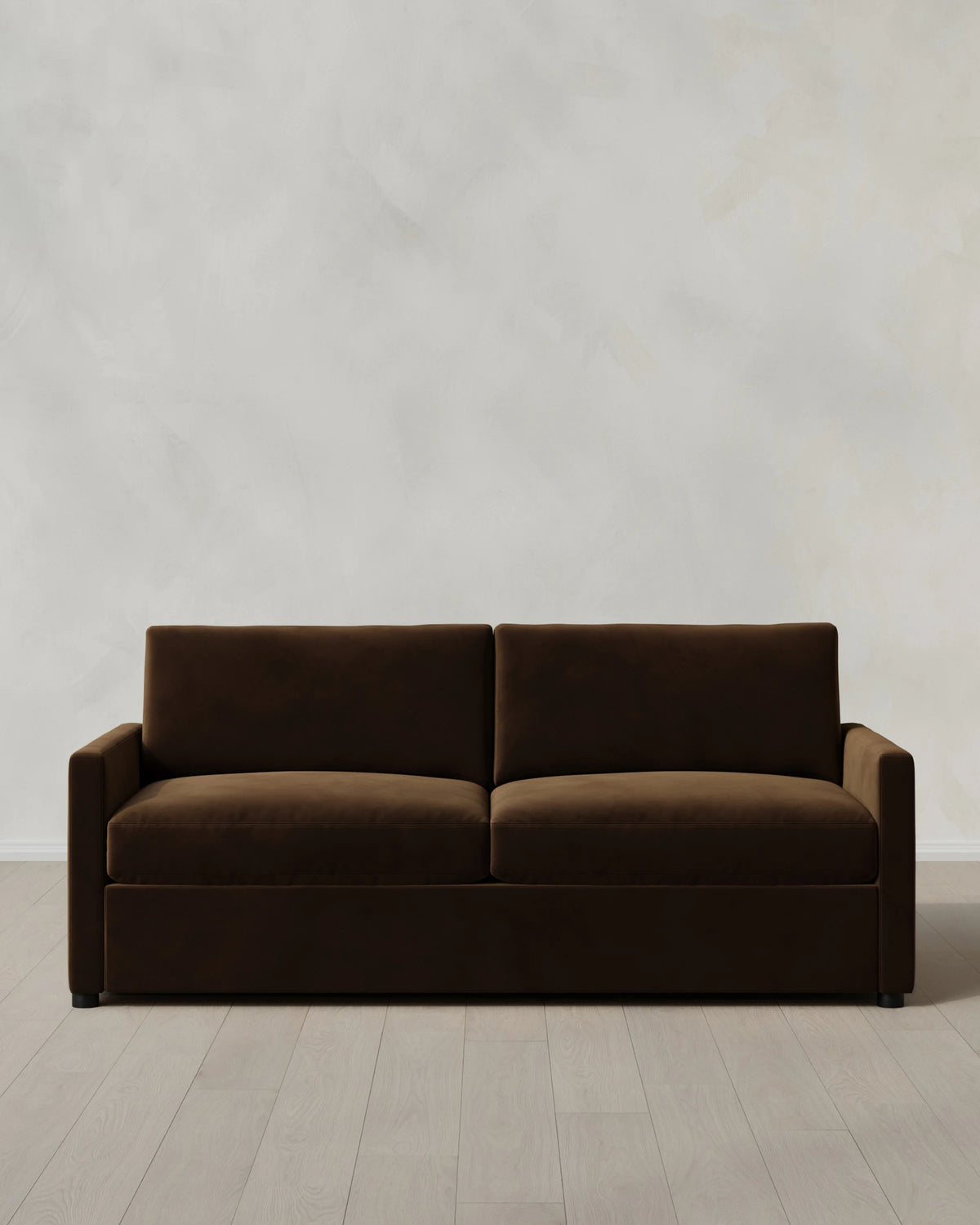 Brennan Sofa in Performance Velvet - 7ft / Taupe