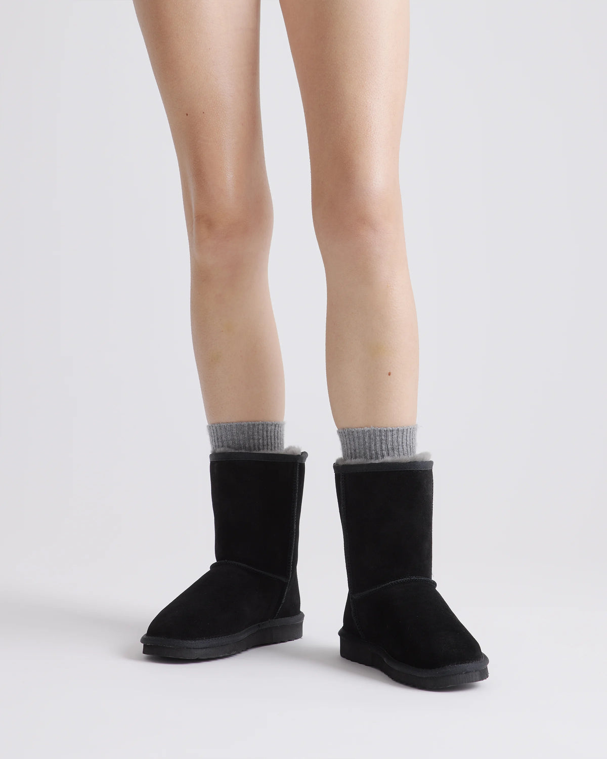 Australian Shearling Mid-Calf Boot - 6 / True Black