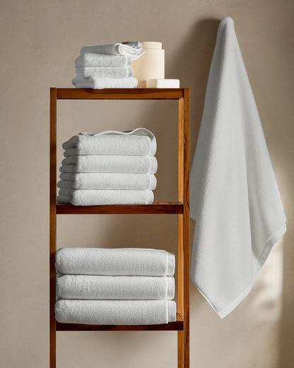 Plush Organic Turkish Cotton Washcloth (Set of 4) - One Size / White