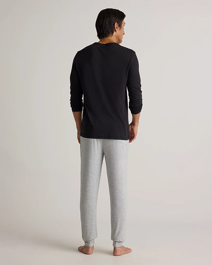 Bamboo Jersey Lounge Jogger - S / Heather Grey