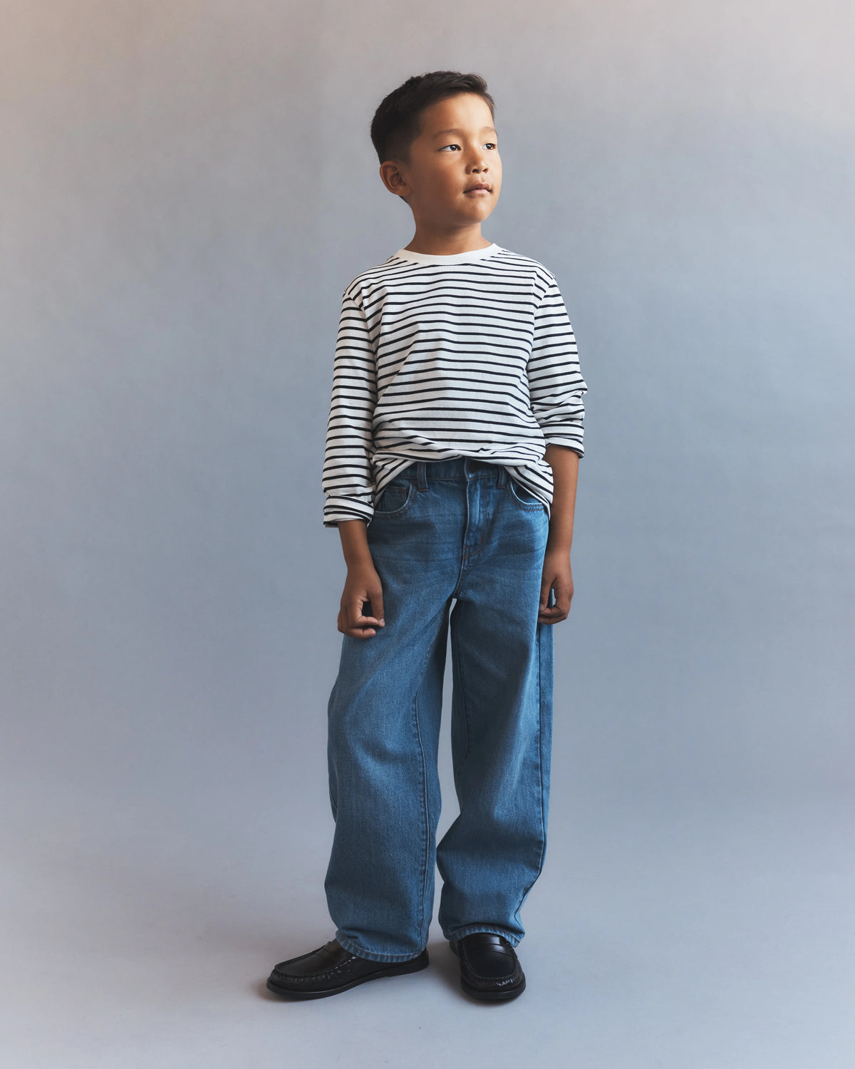 Boys Baggy Jeans - 6 / Medium Wash