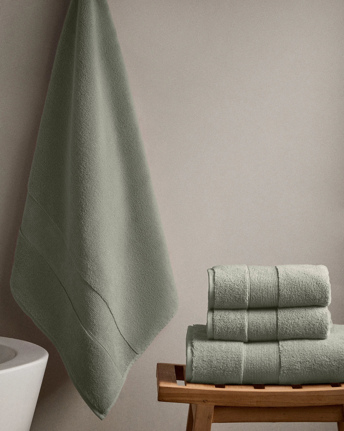 Classic Organic Turkish Cotton Bath Bundle (4 pieces) - One Size / White