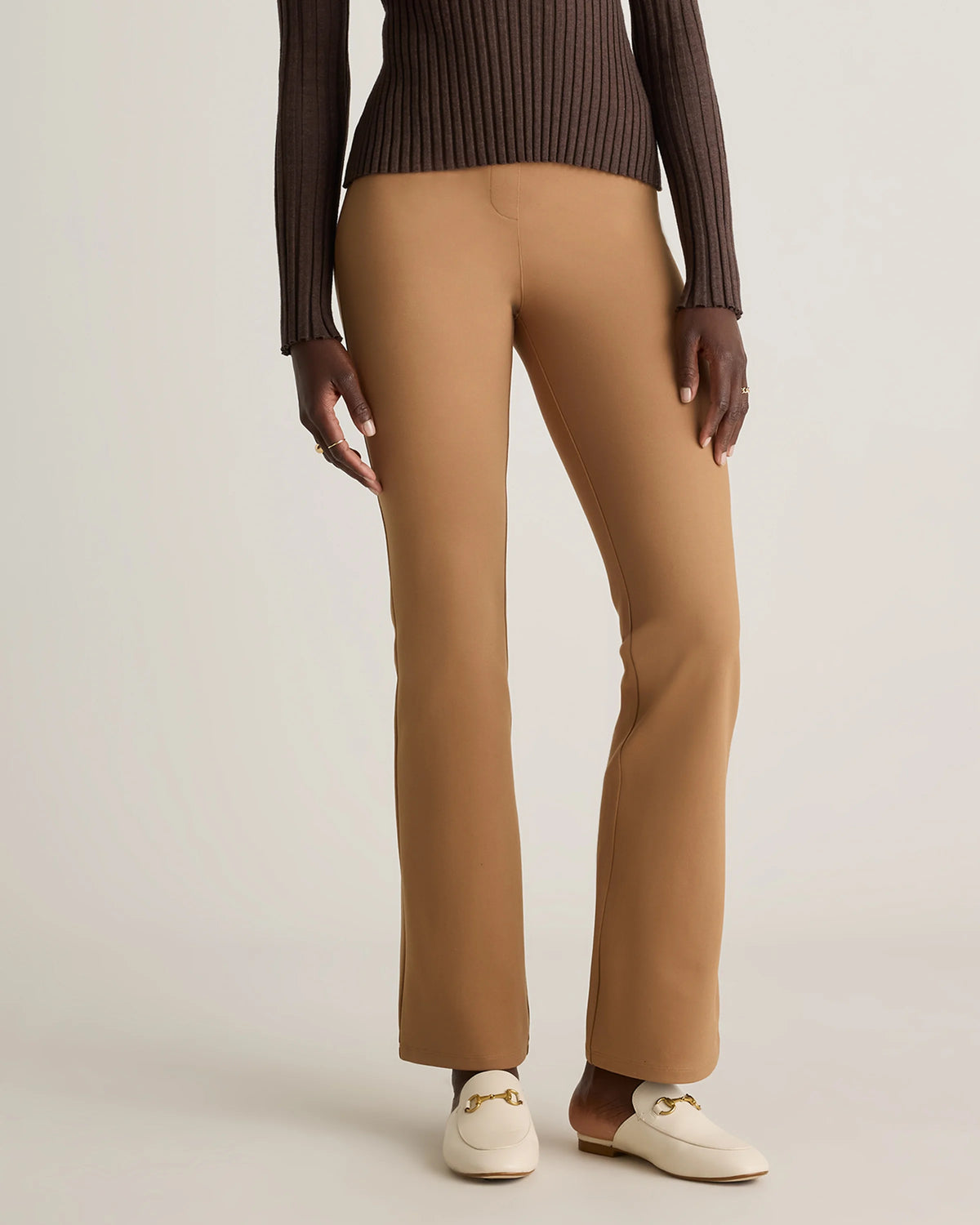 Ultra-Stretch Ponte Bootcut Pants - XS / Black