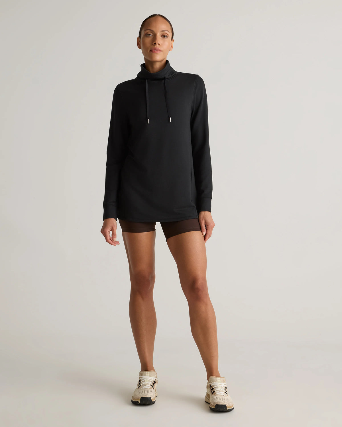 SuperSoft Fleece Mock Neck Pullover - XS / Navy