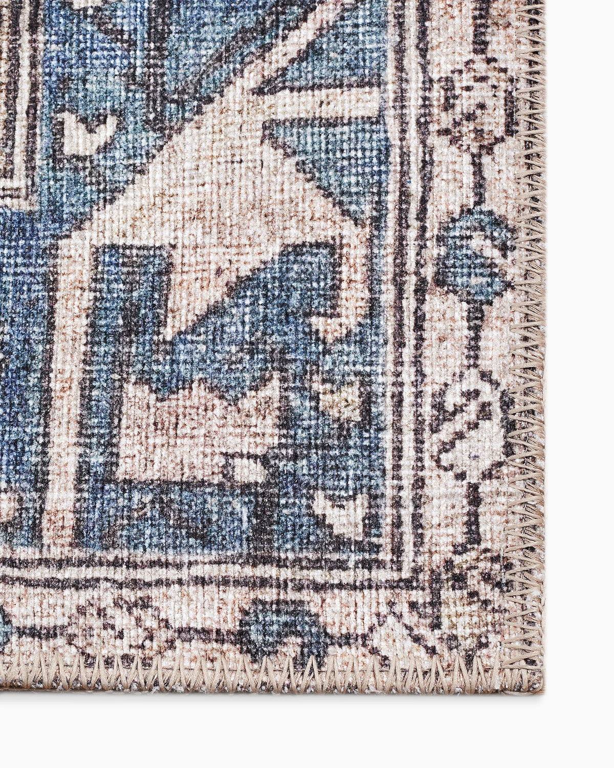 Calder Washable Rug - 3'9" x 5'6" / Navy