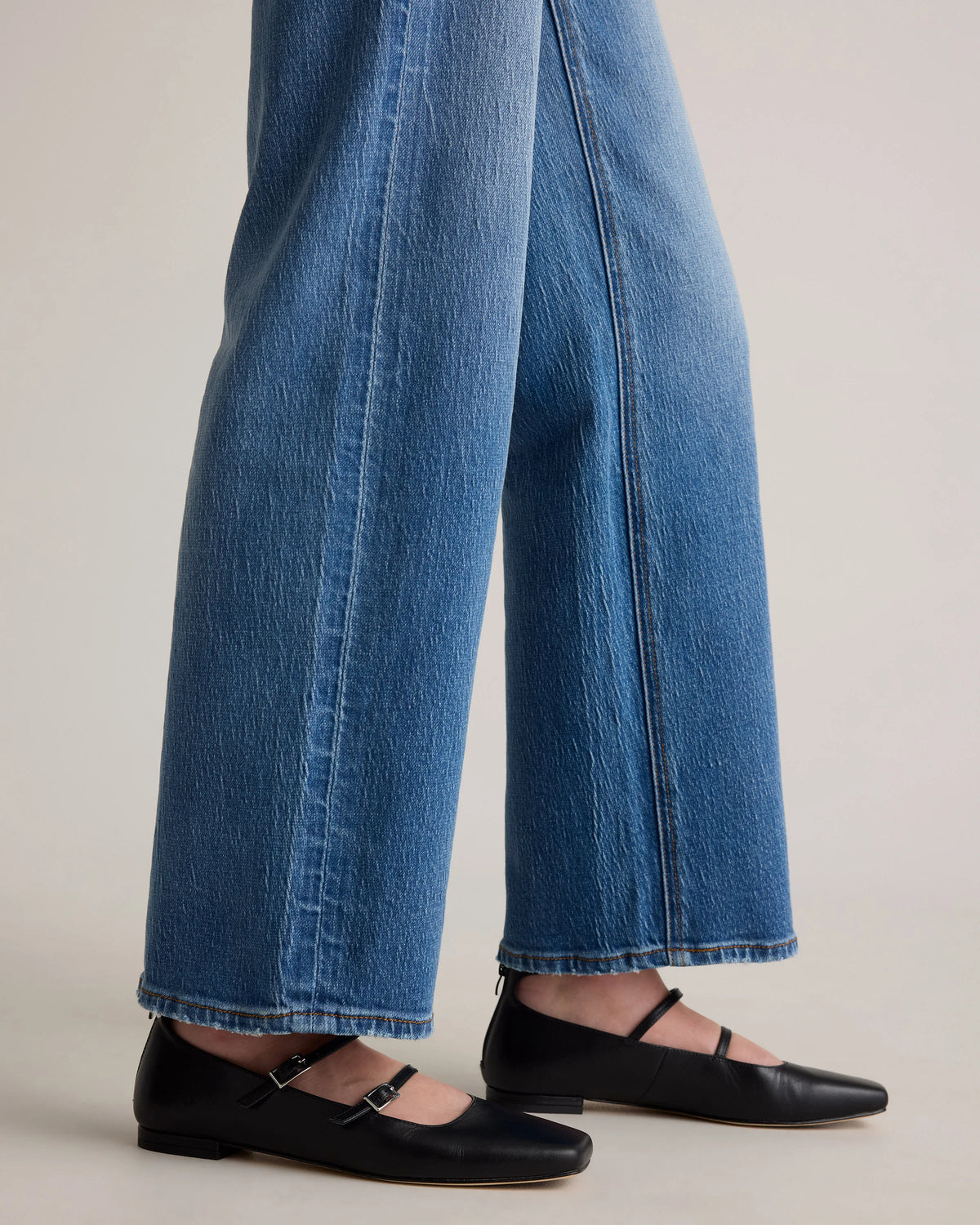 Bella Stretch Relaxed Straight Jeans - 24 / Atlantic Blue