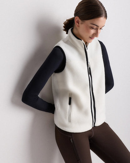 Sherpa Full-Zip Vest - XS / Black