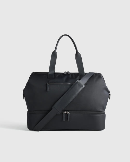 Voyage Nylon Dual Compartment Weekender - One Size / Black