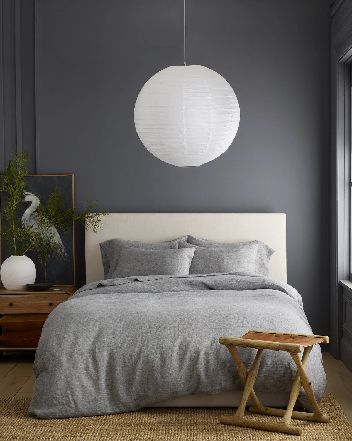 European Linen Chambray Duvet Cover - Twin / Natural