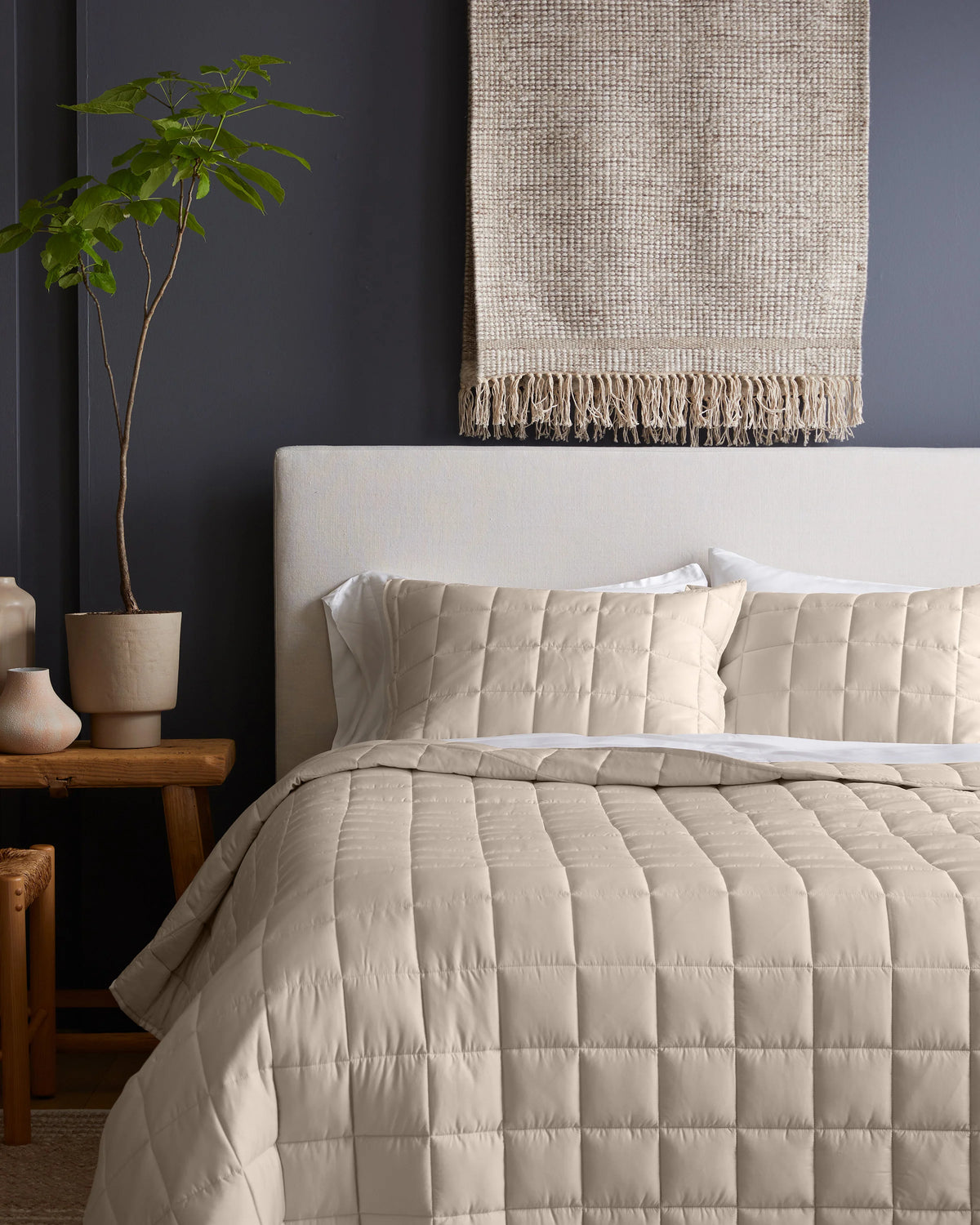 Bamboo Box Quilt Set - Twin / Sage