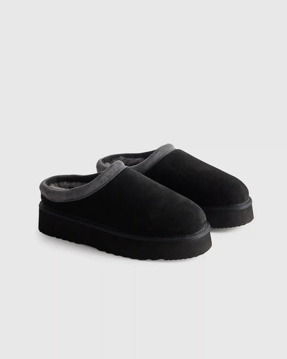Australian Shearling Platform Clog Slipper