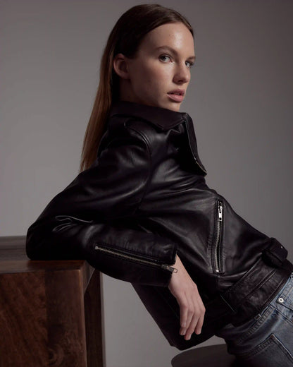 100% Leather Motorcycle Jacket