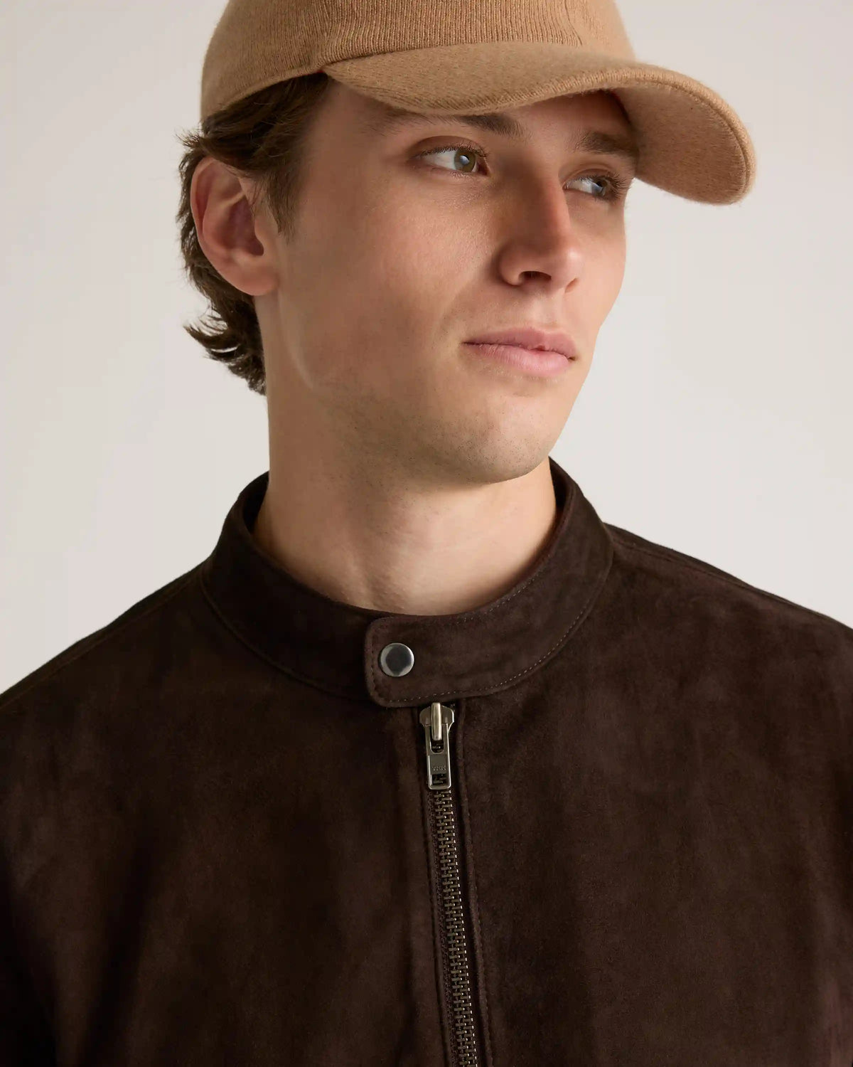 100% Suede Café Racer Jacket