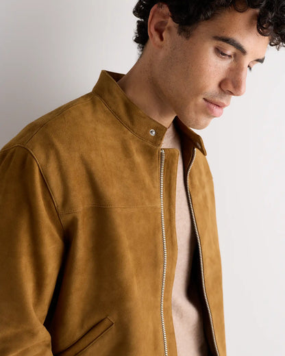 100% Suede Café Racer Jacket