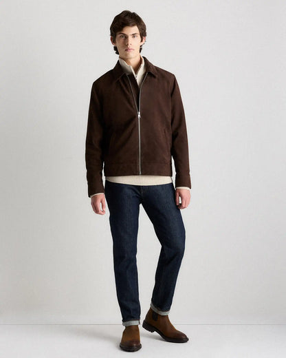 100% Suede Harrington Jacket