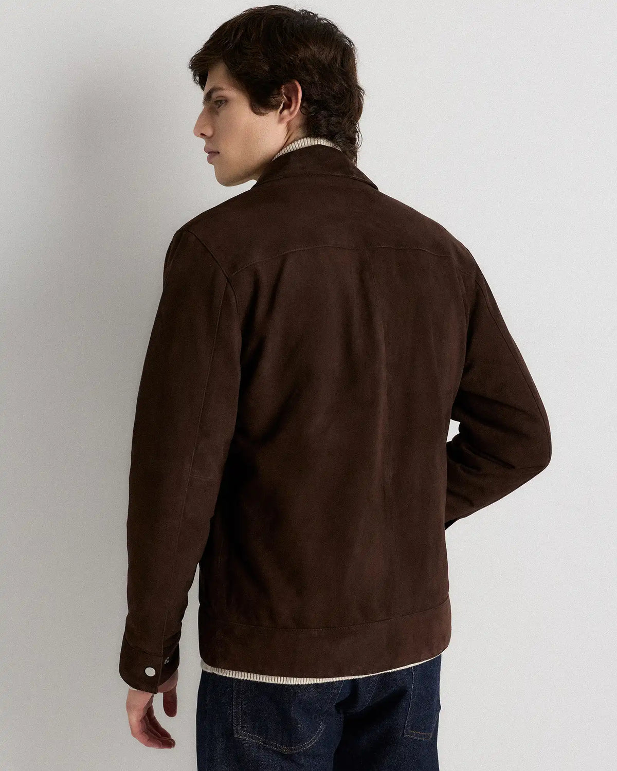100% Suede Harrington Jacket