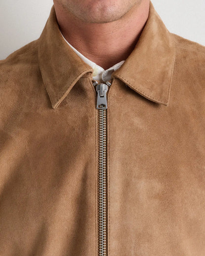 100% Suede Harrington Jacket