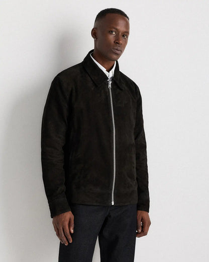 100% Suede Harrington Jacket