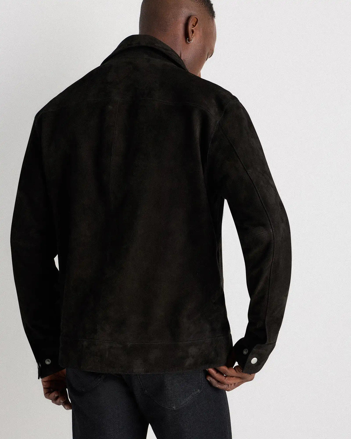 100% Suede Harrington Jacket