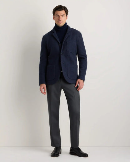 Boiled Wool Cashmere Blazer