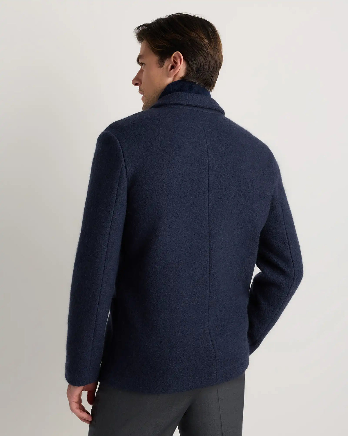Boiled Wool Cashmere Blazer