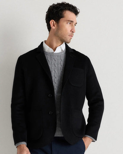 100% Mongolian Cashmere Double-Faced Chore Blazer