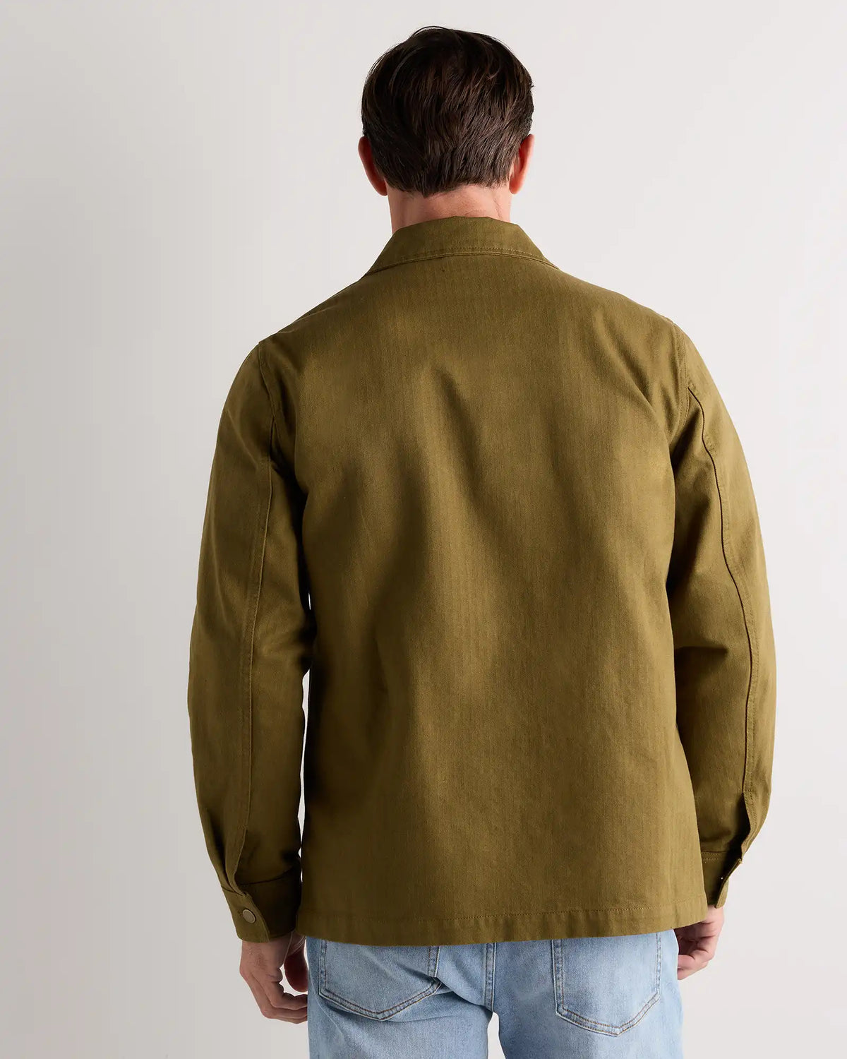 100% Organic Herringbone Twill Shirt Jacket