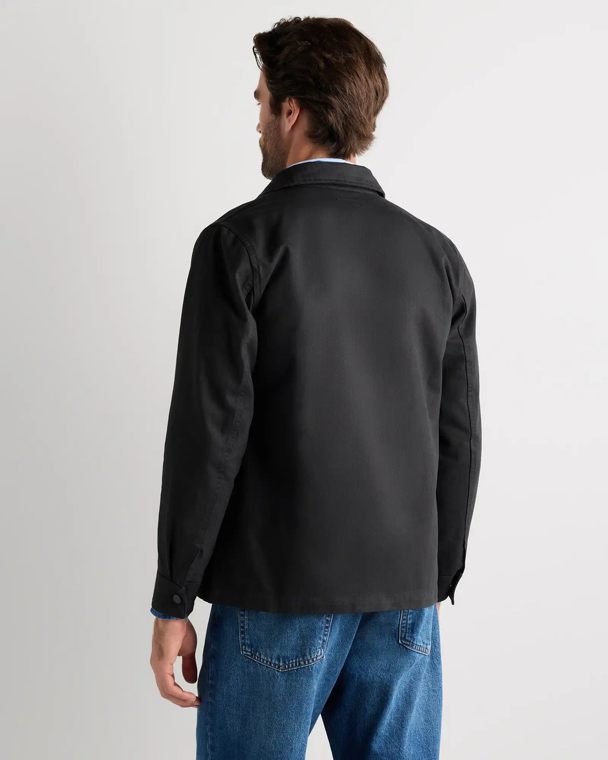 100% Organic Herringbone Twill Shirt Jacket