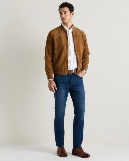 100% Suede Bomber Jacket