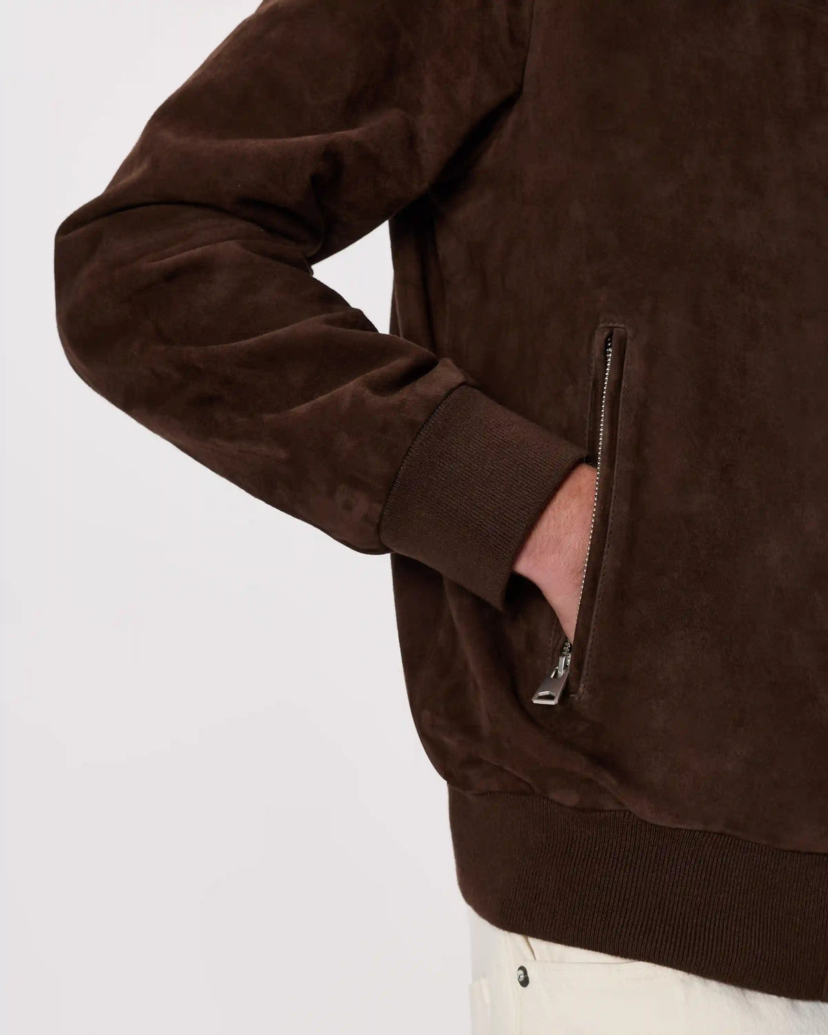 100% Suede Bomber Jacket