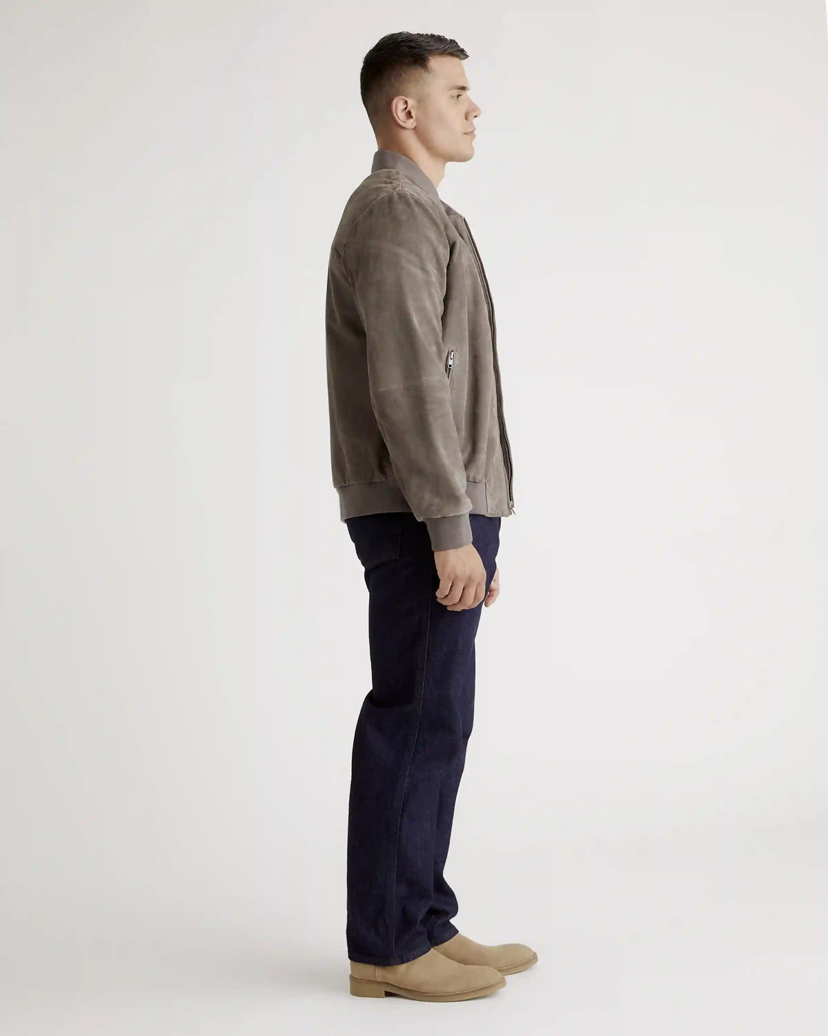 100% Suede Bomber Jacket