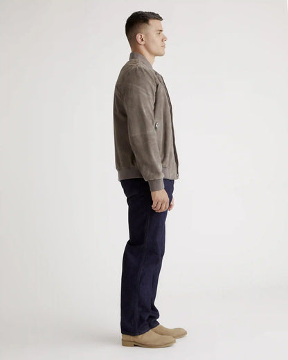 100% Suede Bomber Jacket