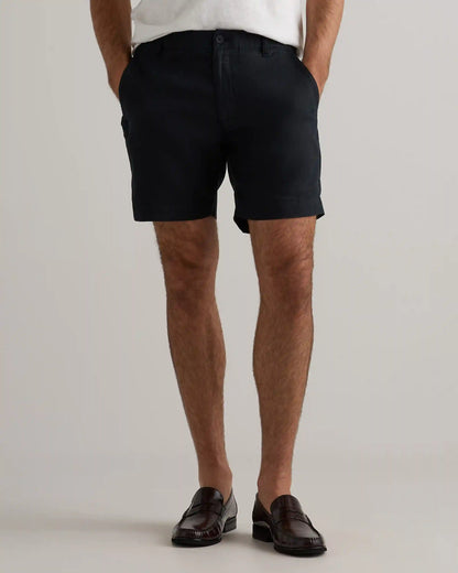100% European Linen Trouser Shorts - 7"