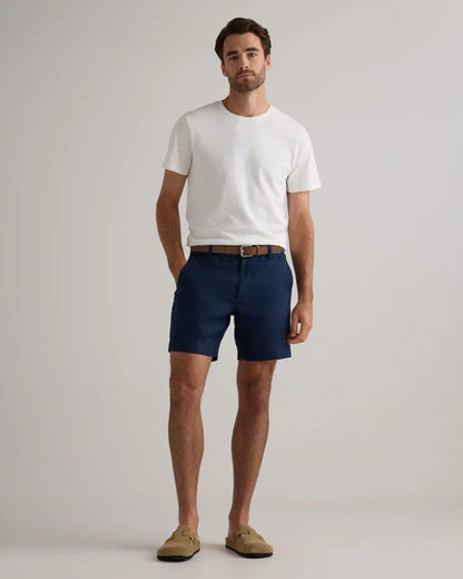 100% European Linen Trouser Shorts - 7"
