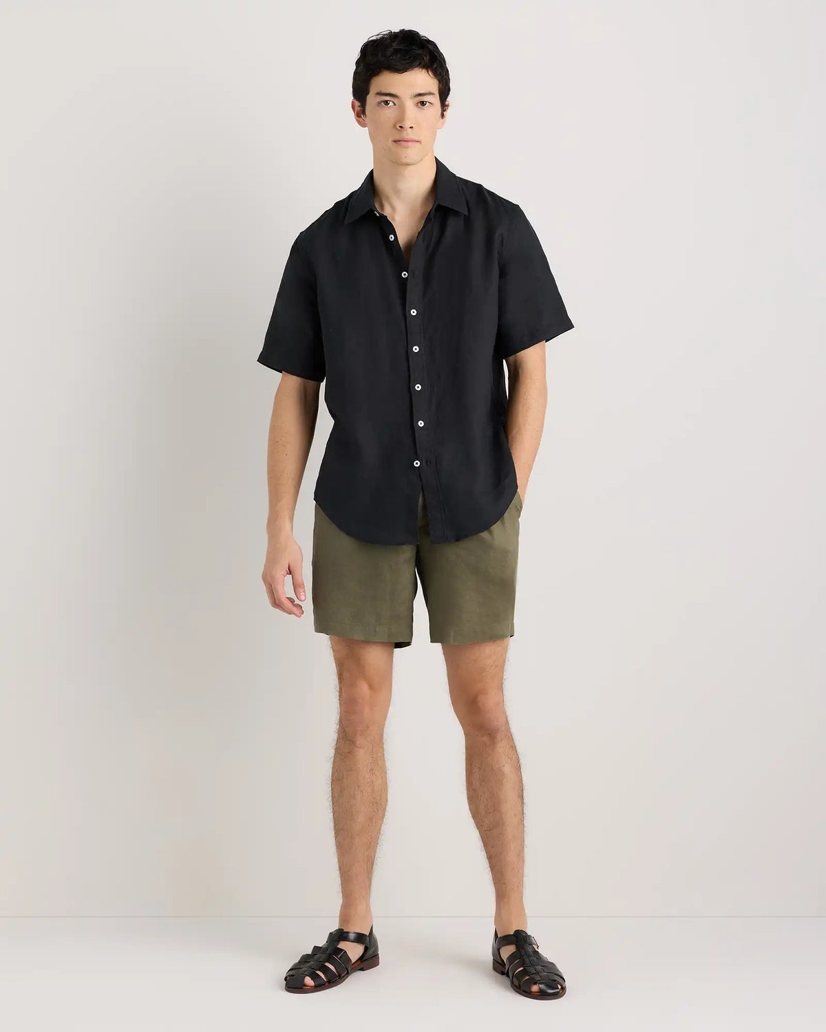 100% European Linen Shorts - 7"