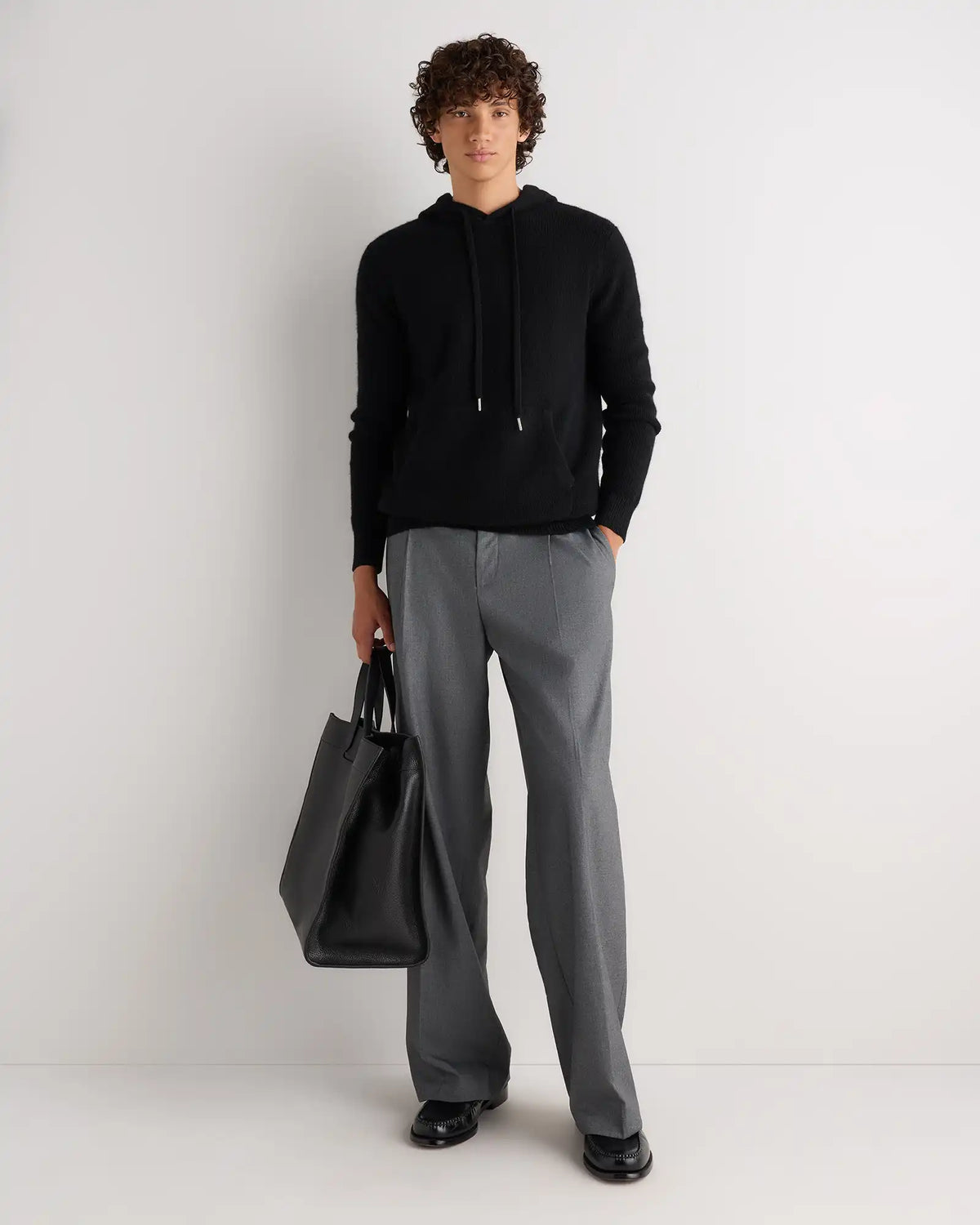 100% Mongolian Cashmere Waffle Hoodie