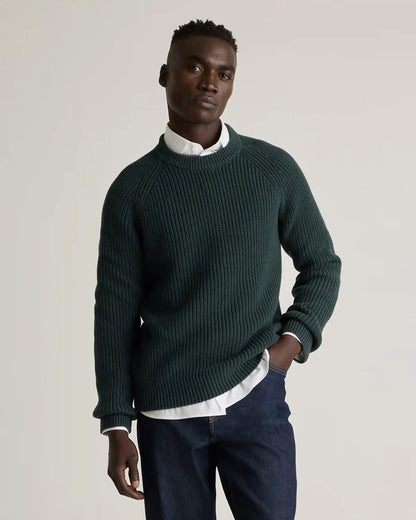 100% Organic Cotton Fisherman Crew Sweater