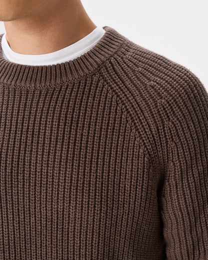 100% Organic Cotton Fisherman Crew Sweater