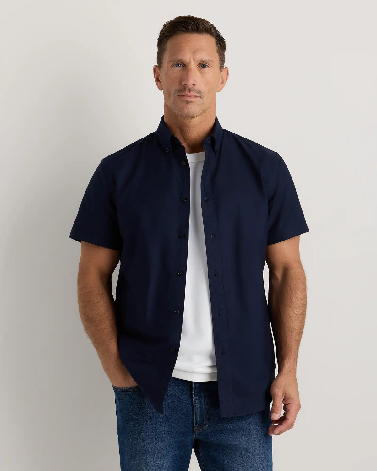 100% Organic Cotton Short Sleeve Oxford Shirt