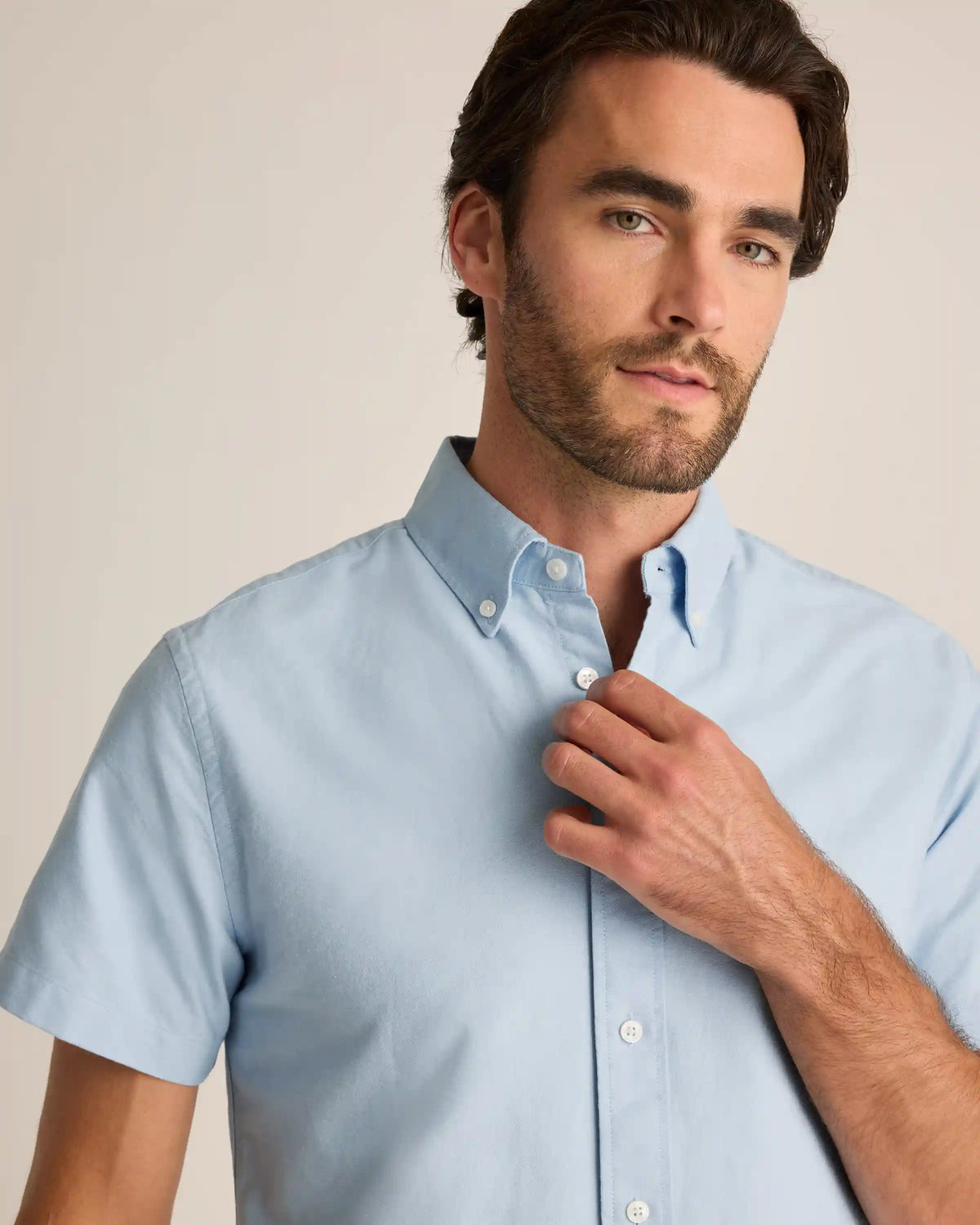 100% Organic Cotton Short Sleeve Oxford Shirt