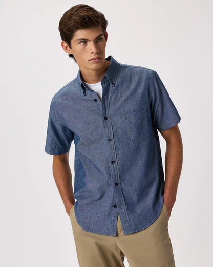 100% Organic Chambray Short Sleeve Shirt