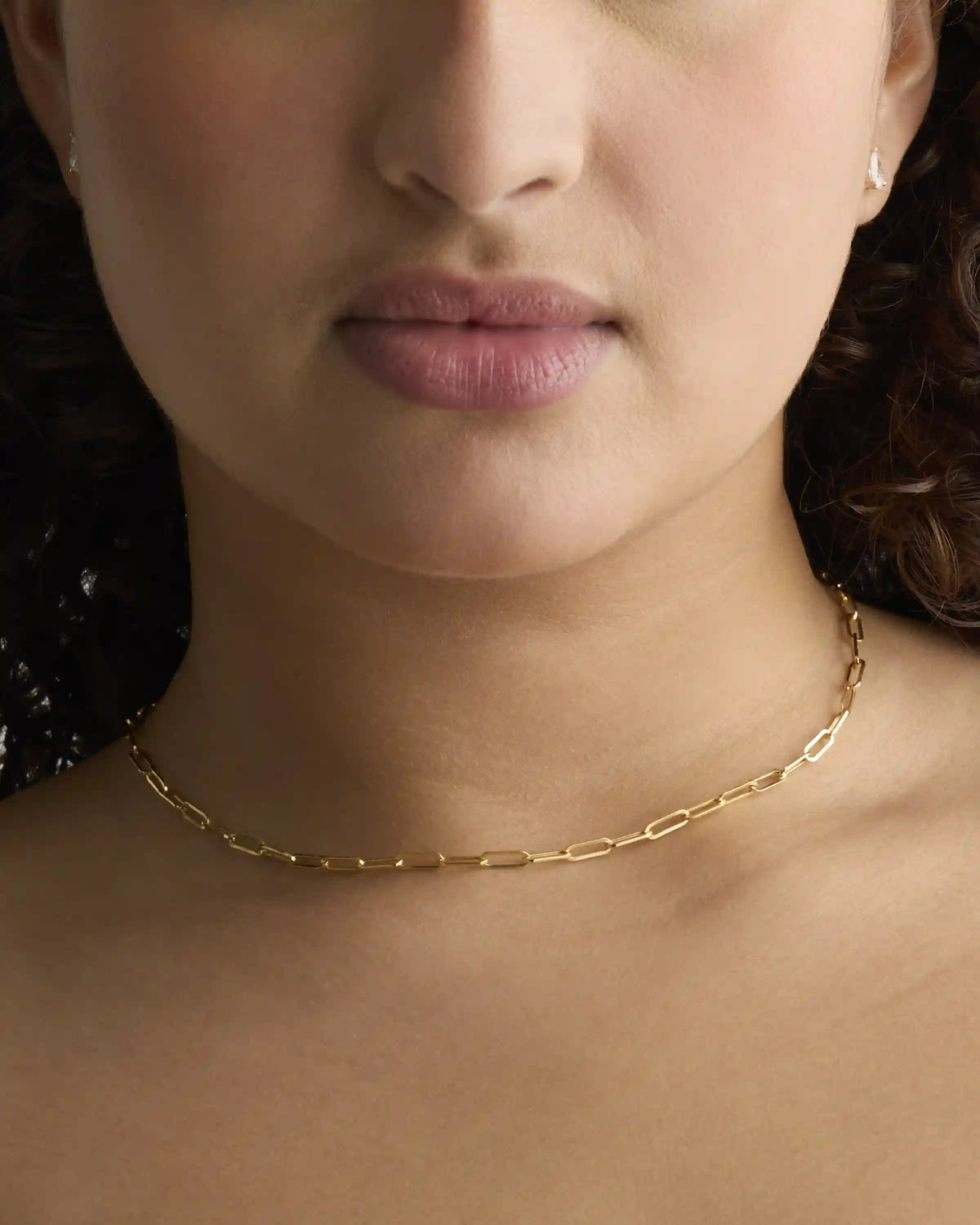 14K Gold Paperclip Chain Necklace - 3.2mm